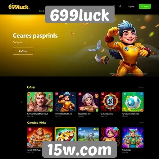 Experiência do usuário no site 699luck